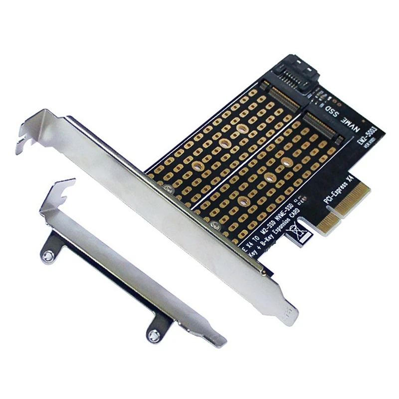 PCIE To M.2 NVME Adapter Riser Card Add On Cards M.2 Key Type NGFF SSD Adapter Card PCIE To PCIE 4X Expansion Card