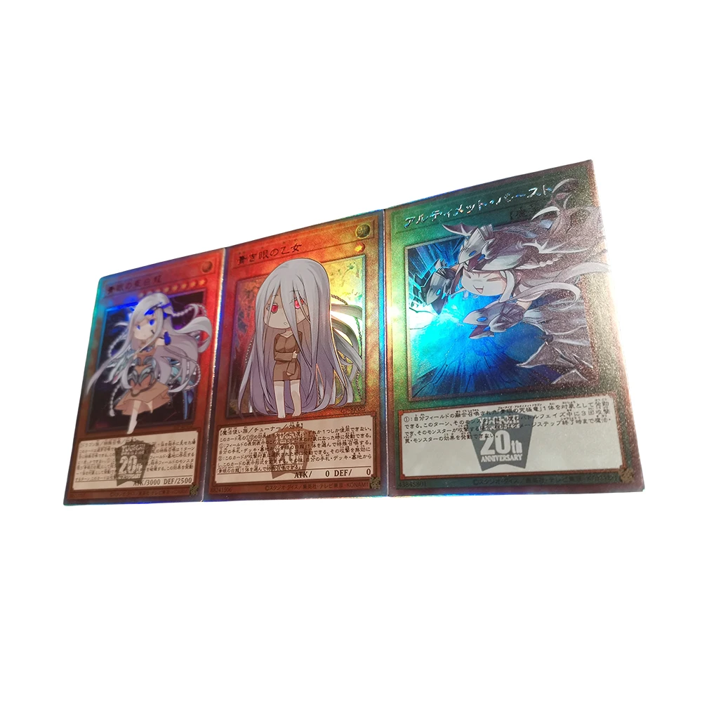 Anime Yu-Gi-Oh DIY ACG Lanai Black Luster Soldier Boys Battle Game Toys Collectible Cards Christmas Birthday Gift Board Game