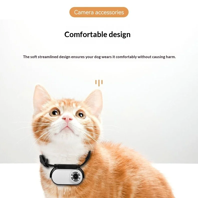 Бестселлер, камера с ошейником для домашних животных - шейный вид для собак/кошек, мини-камера для большого пальца, крепление на иглу для домашних животных, портативный рекордер для домашних животных