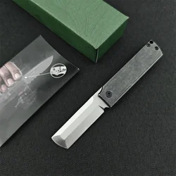 CRK 5915 Darriel Caston MinimalX Flipper Folding Knife 8Cr13Mov Modified Tanto Blade 420 Steel Handles EDC Pocket Camping Tools