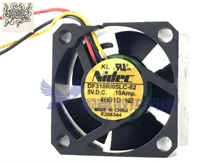 

Ltsf For Nidec DF310RI05LC-02 DC 5V 0.10A 30x30x10mm 3-Wire Server Cooling Fan