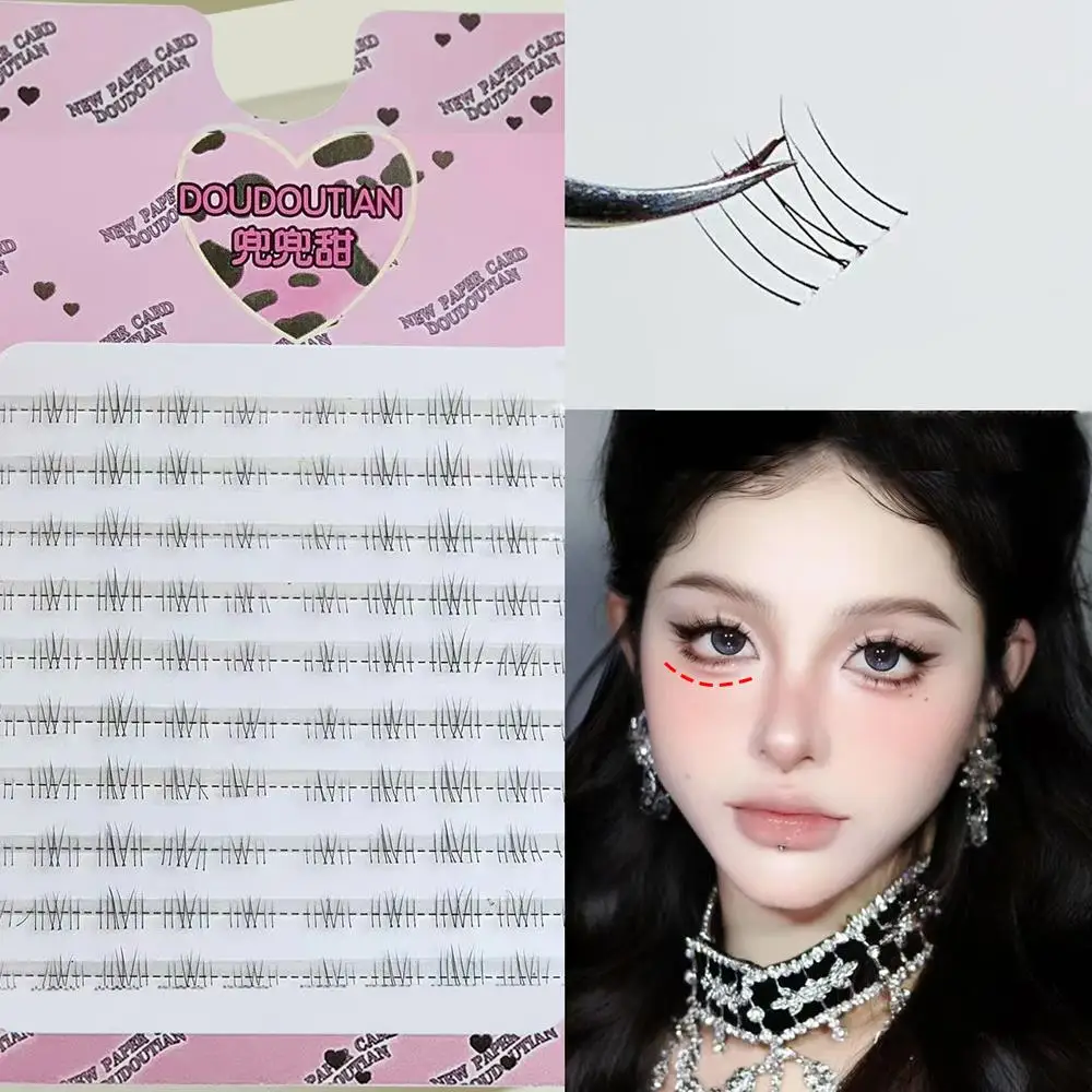 Ciglia finte Innesto di ciglia Naturale sotto l'estensione delle ciglia Prodotti per il trucco quotidiano Cosmetici utili Cluster di ciglia morbide