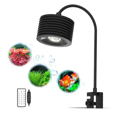 Lominie LED 수족관 조명 식물 나노 수족관 탱크 ASTA 20 용 전체 스펙트럼 민물 수족관 조명