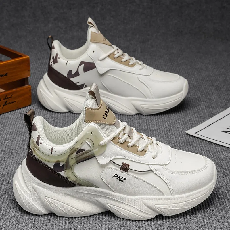 2025 New Men's Basketball Shoes Outdoor Mens Damping Training Shoes Fashion Race Breathable Designer Thick Sole Casual Sneakers
