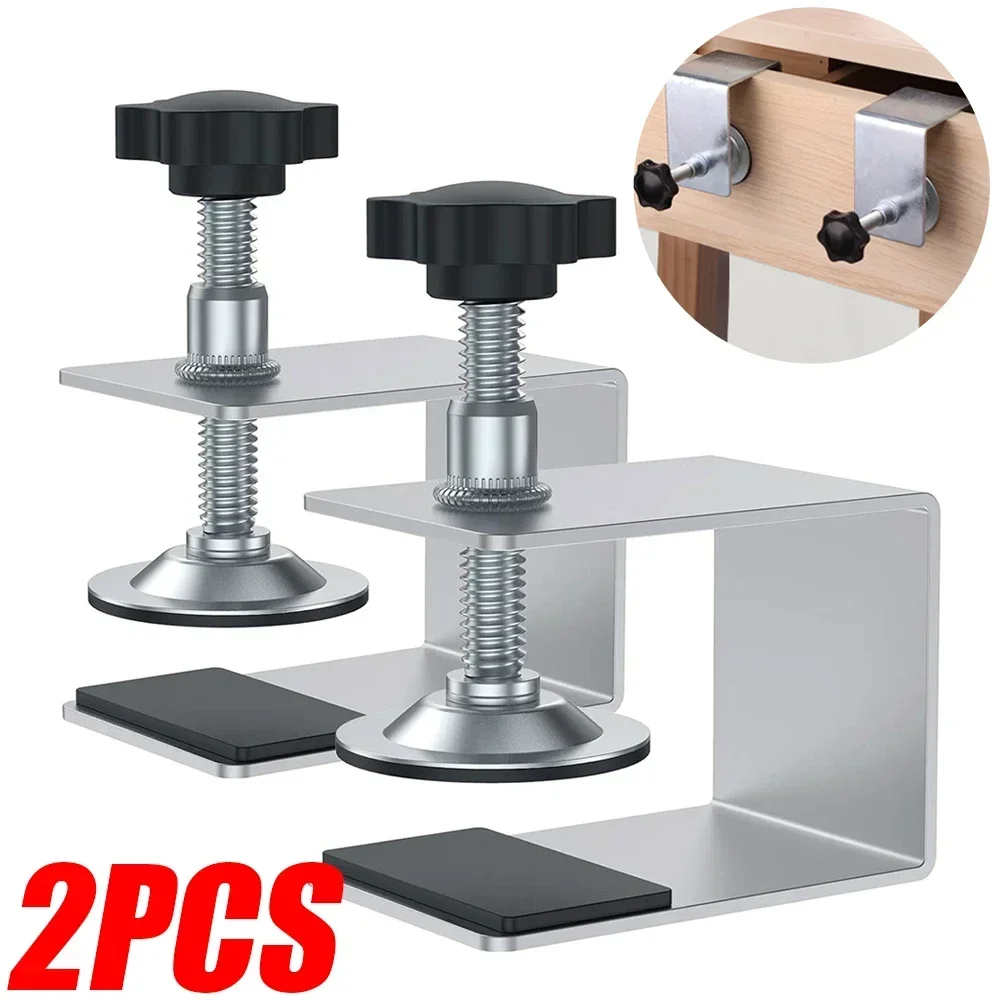 2/1PCS Woodworking Jig Steel Drawer Panel Clips Drawer Front Installation Clamps Cabinet Tool Home Furniture Installation Tools