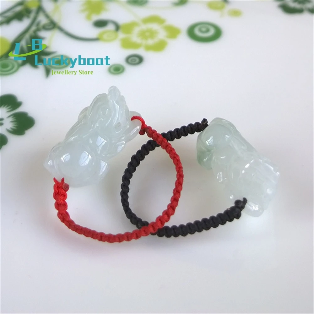 Jewelry Jade Piqiu Ring Women's Ice Breed Small Feral Wild Animal Natural Myanmar a Jade Ring