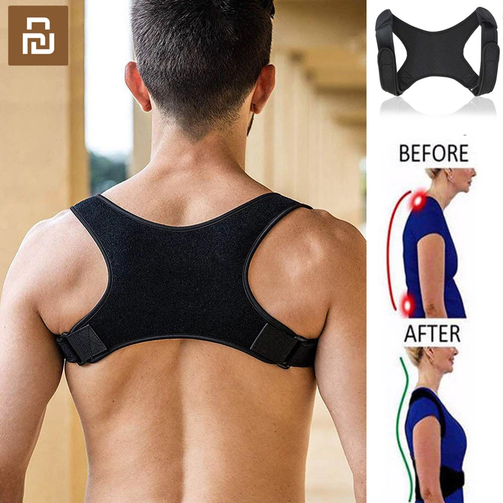 Youpin Back Posture Correcto Women Men Adjustable Upper Back Orthopedic Anti-camel Belt Lumbar Neck Shoulder Sitting Correction