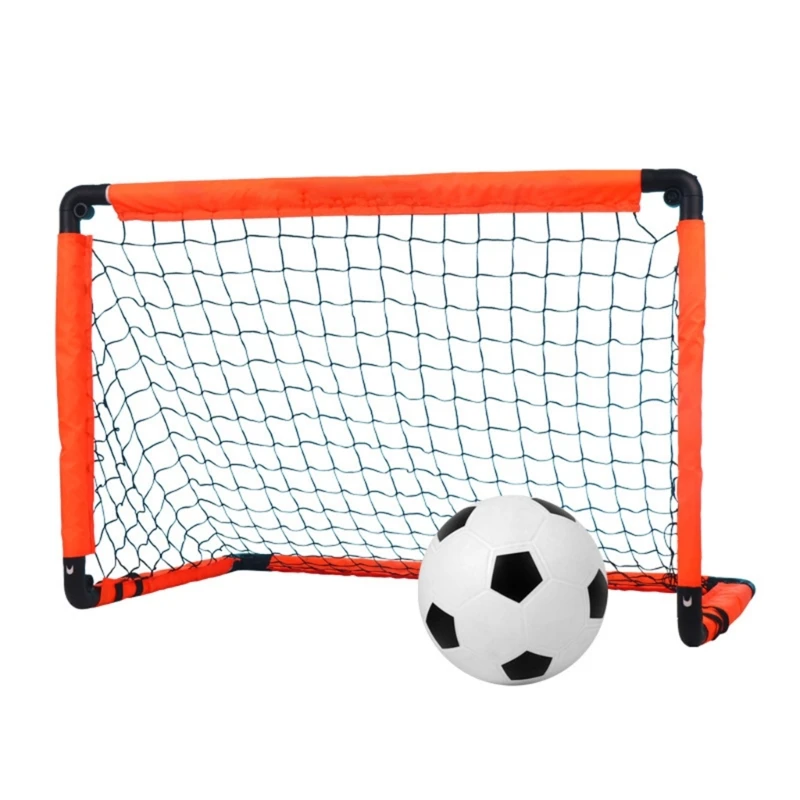 Portable Foldable Football Goals Kid Soccer Goals Lightweight Soccer Ball Net for Kids Trainning and Family Game