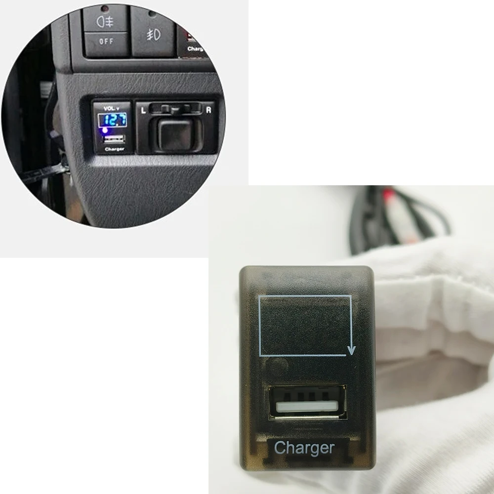 

Подходит для Suzuki Swift 2005-2016, автомобильное QC3.0 USB TYPE-C PD, двойное зарядное устройство с дисплеем напряжения, разъемы для зарядки смартфона