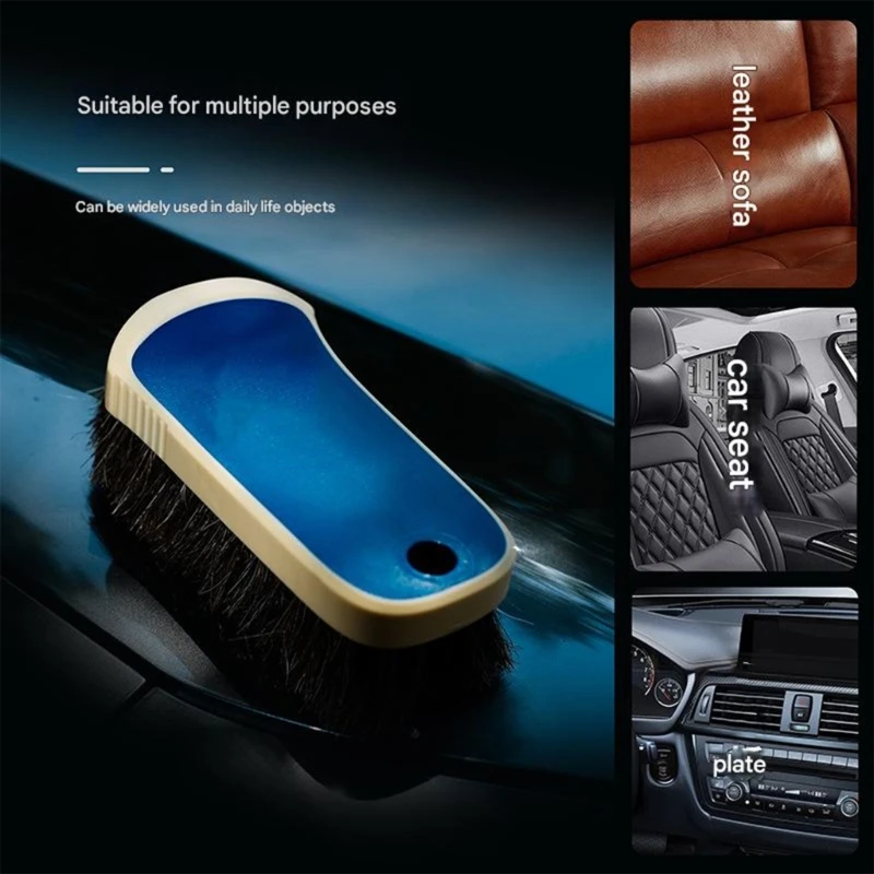 Gentle Car Detailing Brush For Delicate Exteriors Permanent ABS Substance With Transportable Storage Bag Multipurpose Use D7YA