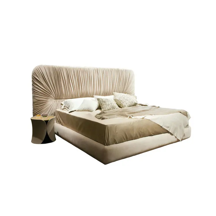 

✗ Комплект мебели для спальни X 5 Star Furniture: Японская деревянная двуспальная кровать с мягкой обивкой, роскошная кровать размера King Size, современная, для виллы
