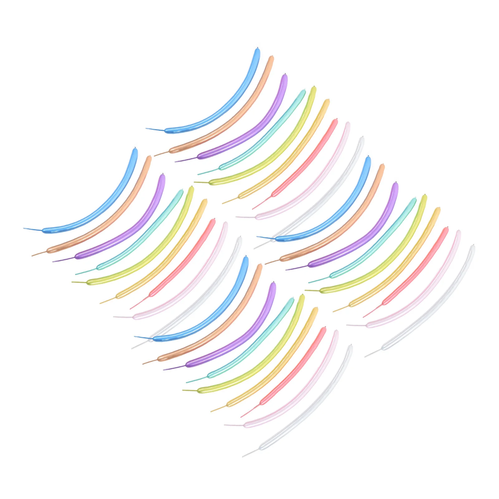 

100pcs Metallic Balloons Long Modeling Latex Twisting Balloons For Party Wedding Festival Decorative Scene Layout Props Balloon