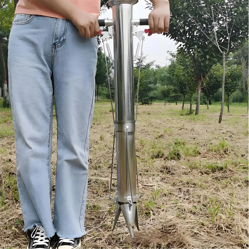 

Handheld Automatic Seed Planter Seeder Tool For Home Garden Farming Mechanical Precision Durable Design 1-5Cm Adjustable Seeding