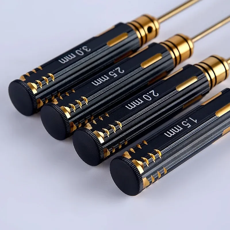 16 buah/set Kit alat Model pegangan heksagonal Titanium obeng heksagonal