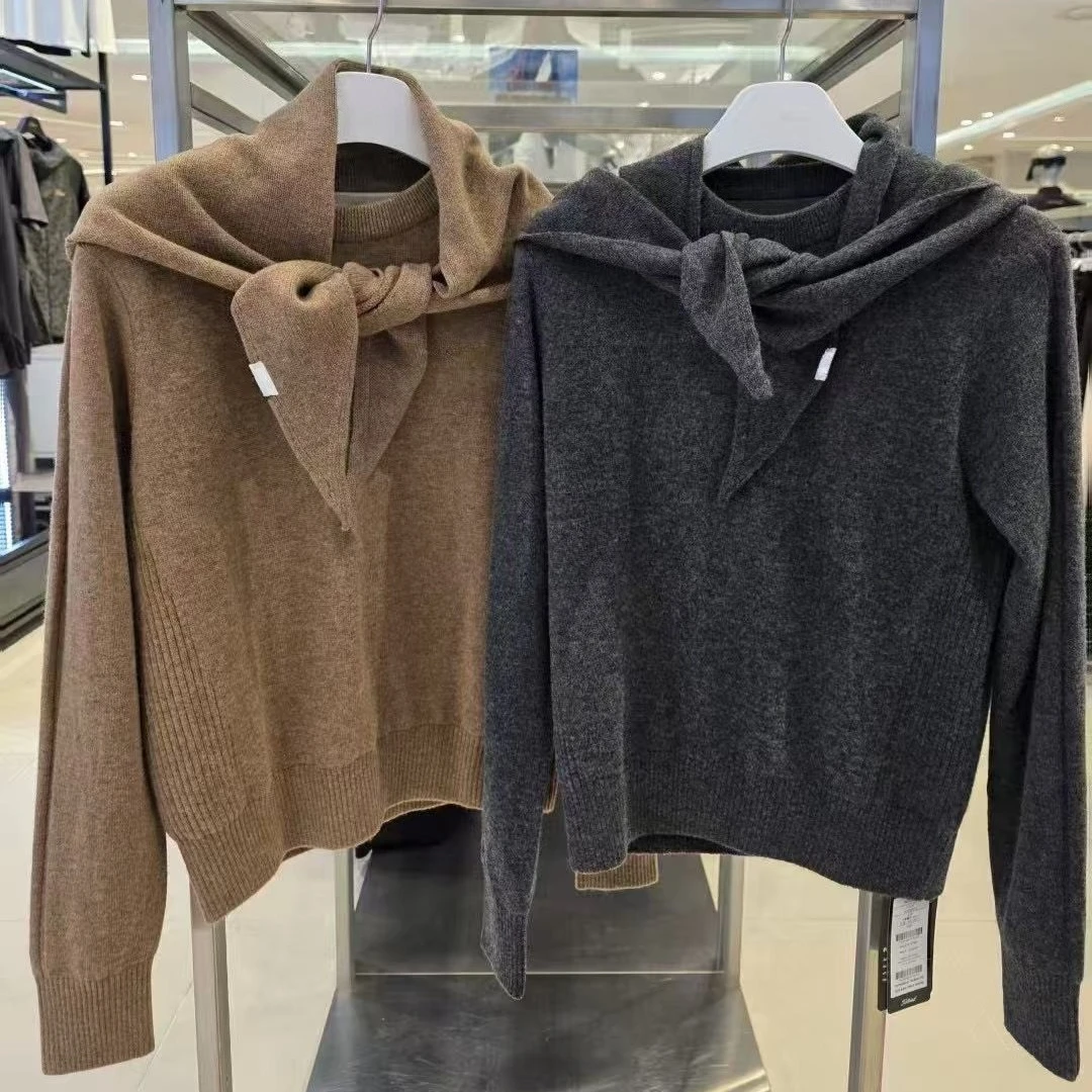 Women's Golf Long Sleeve Crewneck Top 2026 Fall Winter New Thermal Neck Warmer Versatile Casual Athletic for Korean Lady Golfers