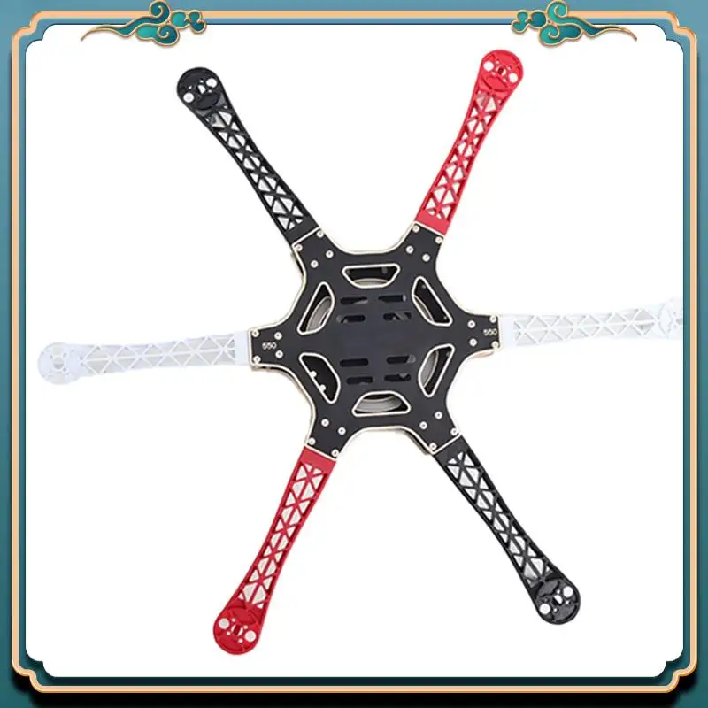 (신규)-FPV F550 헥사 프레임 암 헥사콥터 PCB, Flamewheel F550 HJ550용 랜딩 기어 짐벌 보호기 배터리 플레이트 포함