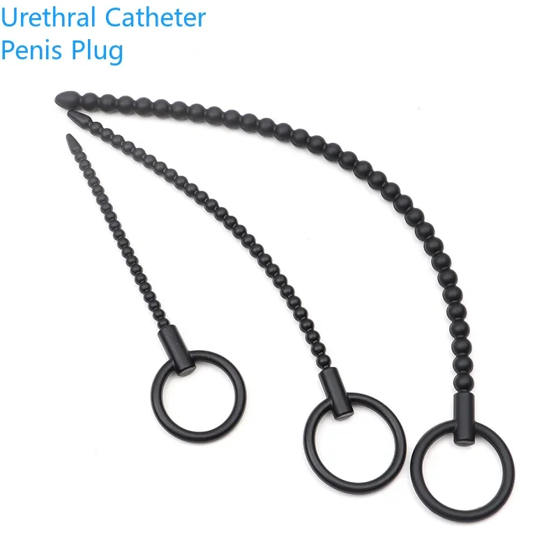 منتجات جنسية لينة سيليكون القضيب محفز موسع مجرى البول السبر قضيب القسطرة الحصان العين عصا الجنس لعب للذكور Bdsm التوصيل
