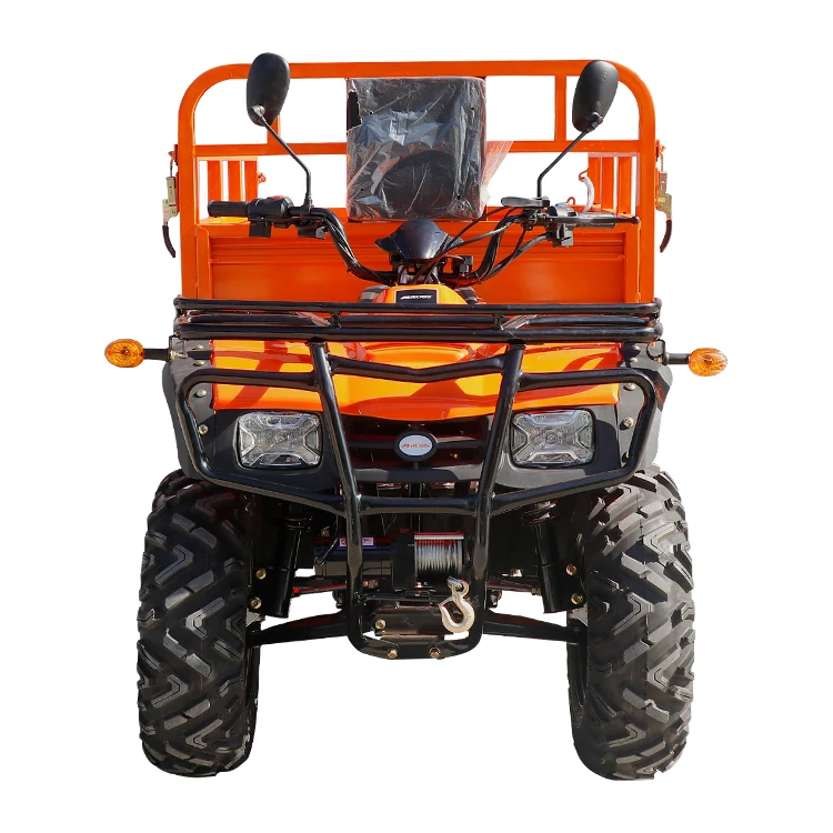 4X4 2-Wheel Drive ATV with Trailer 72V Off-Road Farm Cargo Motorcycle for Agriculture Use