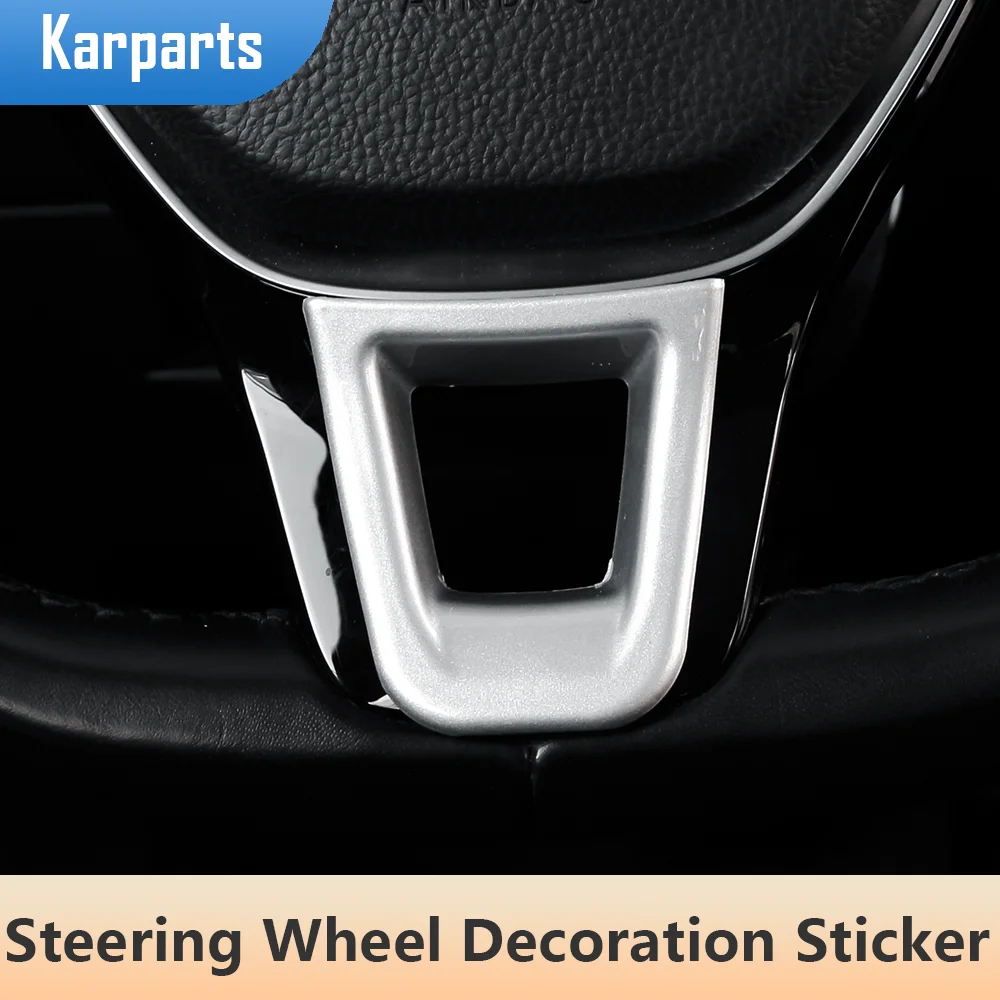 

1Pcs Car Steering Wheel Decoration Cover Trim for Volkswagen VW Fox Polo Jetta MK6 MK7 Arteon T-ROC Troc Accessories