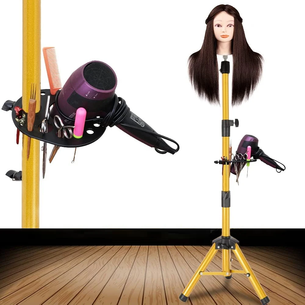 Wig Stand Tripod 50/55 Inch Adjustable Mannequin Head Stand Wig Head Stand For Training Heads And Canvas Block Head