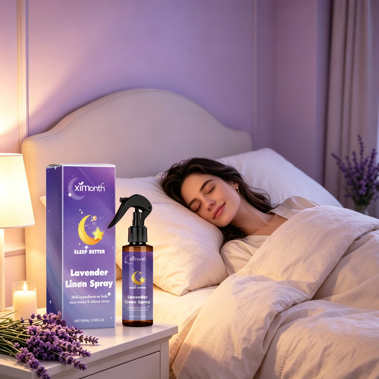 Sleep Spray Relieve Tension Stress And Fatigue Soothing Muscle Body Relaxation Help You Fall Asleep Faster Improve Sleep Quality