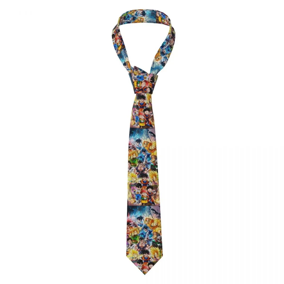 

Custom Classic Vegeta Super Monkey Necktie for Men Silk Comic Office Neck Tie