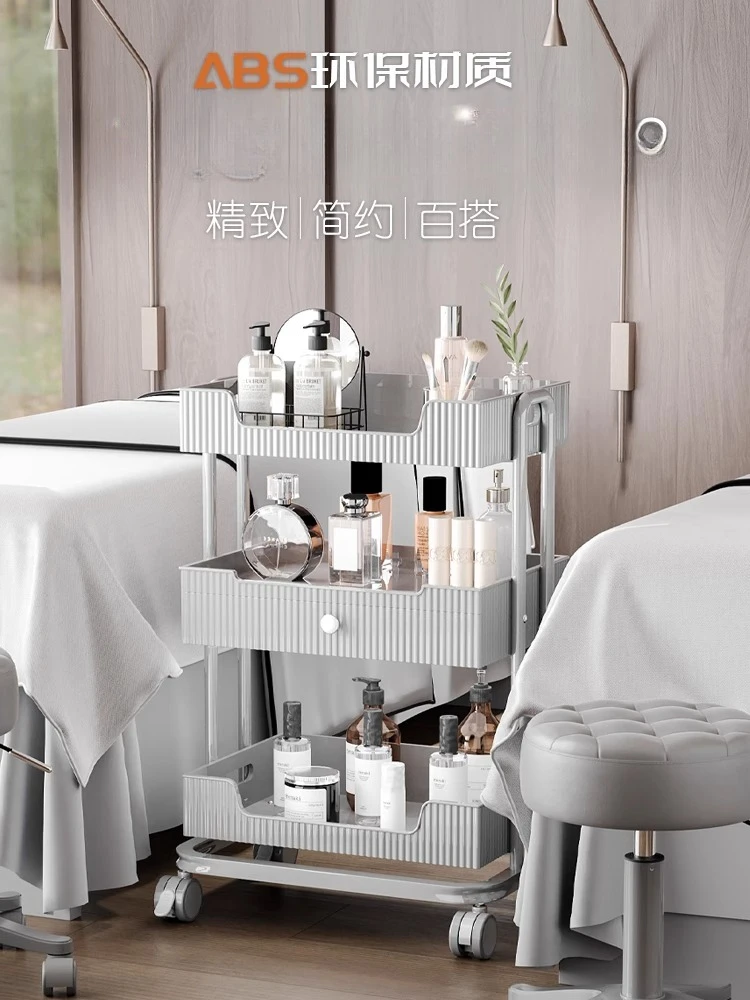 

Beauty cart, special small bubbles for beauty salons, high-end instruments, hand cart storage shelves