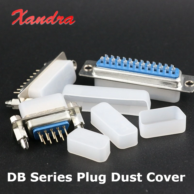 20Pcs DB9 VGA DB15 DB26 Plug Connector Dust Cover 10pcs DB25 DB37 DB44 DB62 Male/Female Parallel Port Protective Cover Dust Cap
