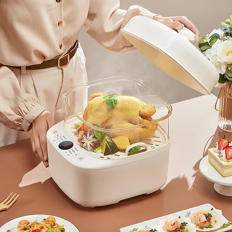 Electric Stew Pot Electric Steamer Stewed Household Porridge Artifact Bird's Nest Special Automatic Pot Cooker 220V - Image 3