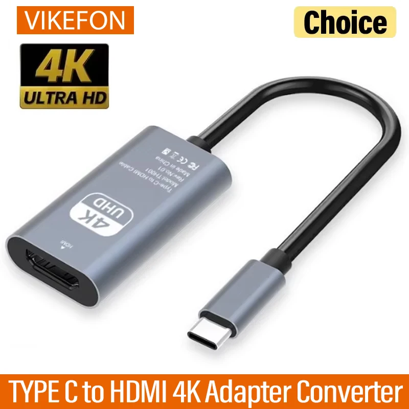 Adapter USB-C na HDMI 4K USB3.1 męski na HDTV żeński kabel konwerter do laptopa tabletu TV MacBook