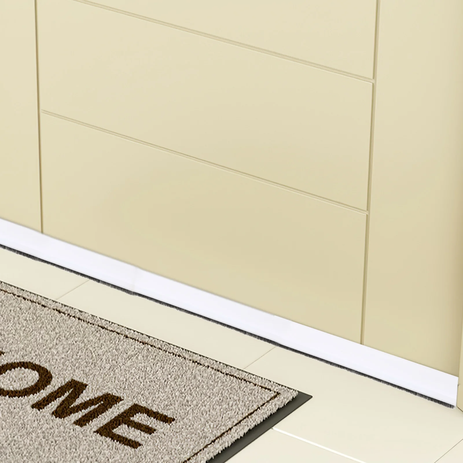 ドアシールストリップ 粘着式ドアスイープ隙間風防止 防音 ウェザーストリップ TPE製 フレキシブルウェザーシール ドア用