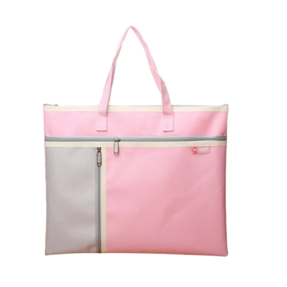 

Portable Book Storage Bag Oxford Cloth Waterproof File Organizer Dustproof Large Capacity Document Storage Bag Back To School