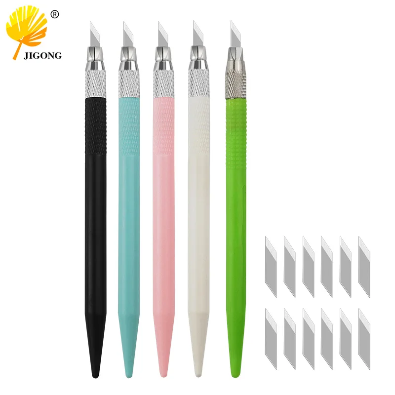 

metal carving utility knife student non slip craft paper cutter pen stationery school art cutting supplies tools