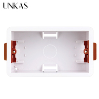 UNKAS Mount 146mm Type Dry Lining Box Gypsum Board Plasterboad Drywall 46mm Depth Socket Cassette Wall Switch Outlet