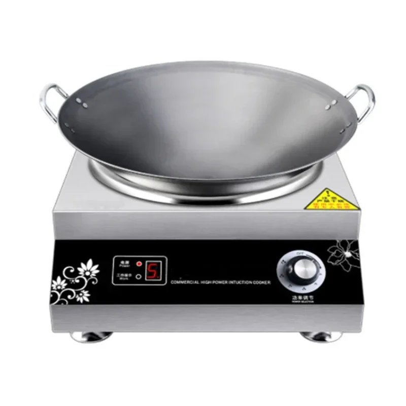 Household 220v Single-curved Induction Cooker Household Frying Stove Electric Stove 5000W/220V Frying Pan Electric Magnetic Sto