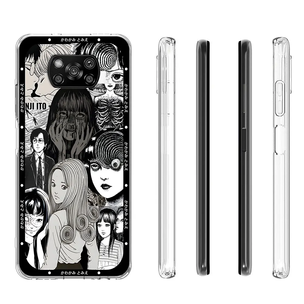 Anime Tomie Revenge Horror Cartoon Case for Xiaomi Poco X6 X5 X3 M5s F2 M5 X4 F3 F1 M3 M4 X4 NFC F5 F4 GT M2 Pro TPU Phone Cover