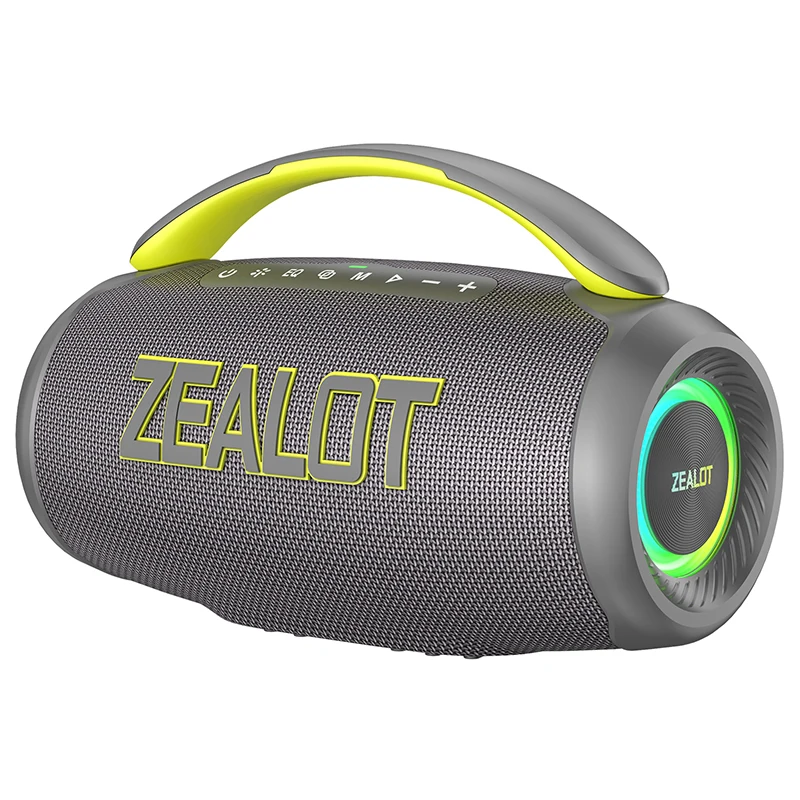 Photos - Portable Speaker Zealot P12 Speaker 60W Bluetooth Speaker  with 10-Hour Playtime, Portable Handle, for Camping, Party,TWS,AUX 