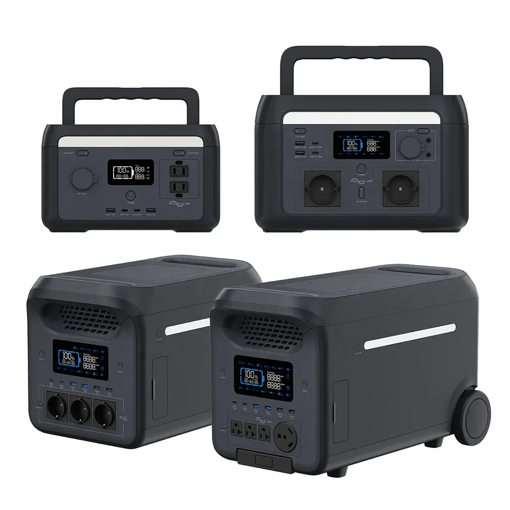 3kw Portable Emergency Power Supply Fast Charging Lifepo4 Powerstation 3000 Watt Portable Solar Generators Power Station