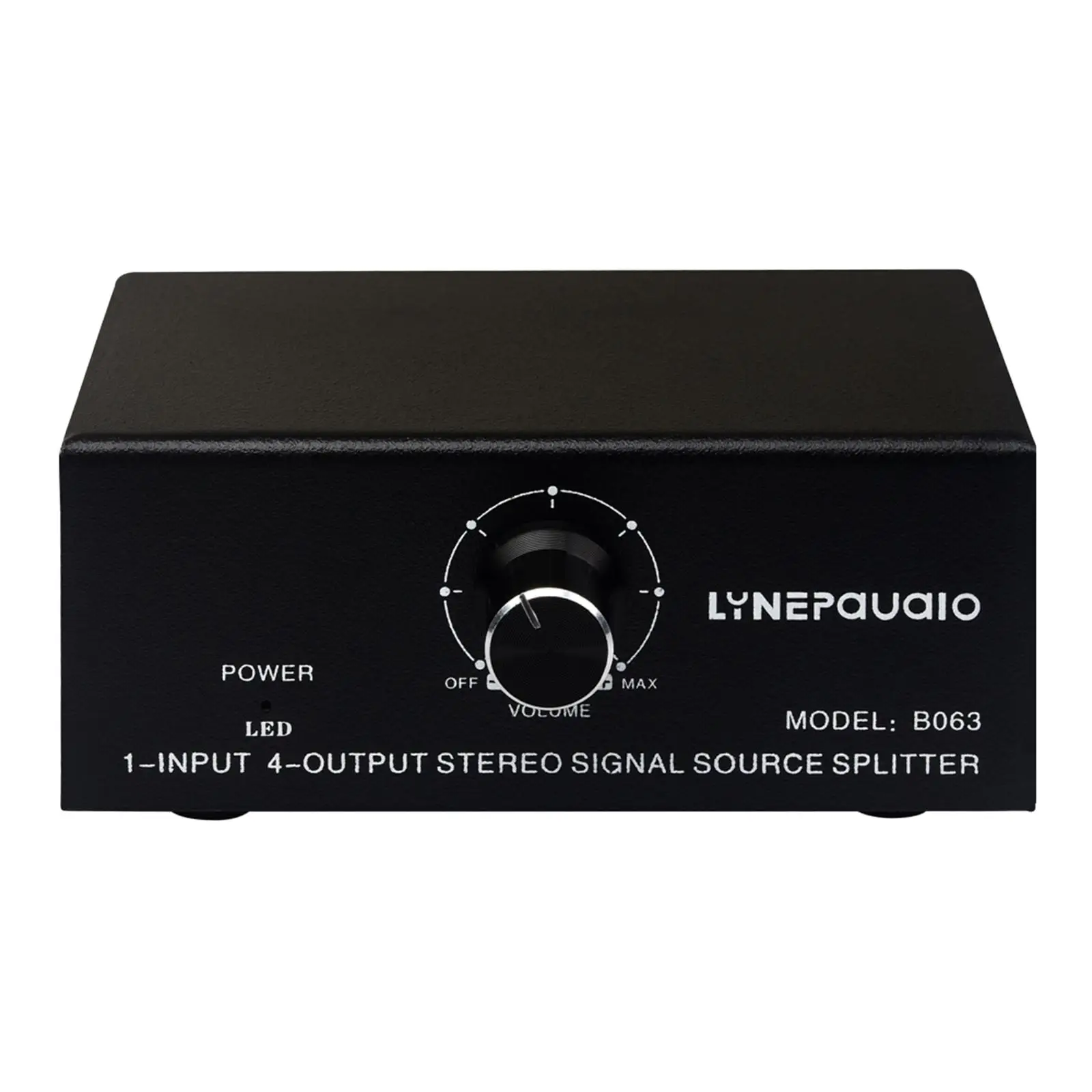 Compact Metal Audio Selector 4 Way RCA Switch Splitter Box for TV Speaker CD Player Sound Amplifier