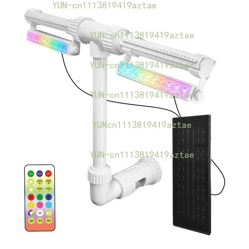 Adjustable Dual Sprinkler Pool Fountain Outdoor SPA Pond Waterfall Decor Accessories