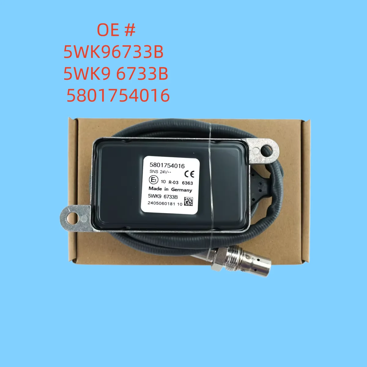 High quality New 24V 5WK96733B  5WK9 6733B 5801754016  Nitrogen Oxide NOX Sensor for IVECO