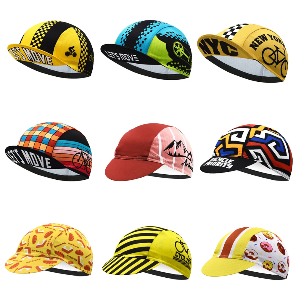 Retro Cycling Cap Breathable Bicycle Hat Outdoor Sports Mountain Bike Caps