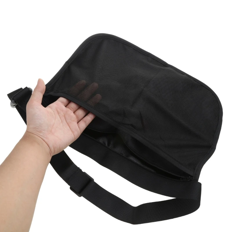 Soporte para pelota de tenis, bolsa de cintura de entrenamiento, bolsa de malla ajustable, bolsillo de viaje para deportes al aire libre, bolsa de almacenamiento de gran capacidad para adultos y adolescentes