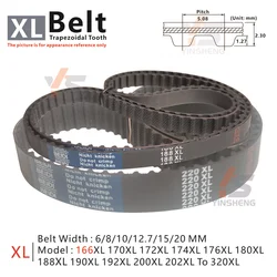 XL High Torque Timing Belt Width 6/8/10/12.7/15/20MM Model number 160XL 170XL 180XL 188XL 190XL 192XL 200XL 238XL 250XL To 320XL