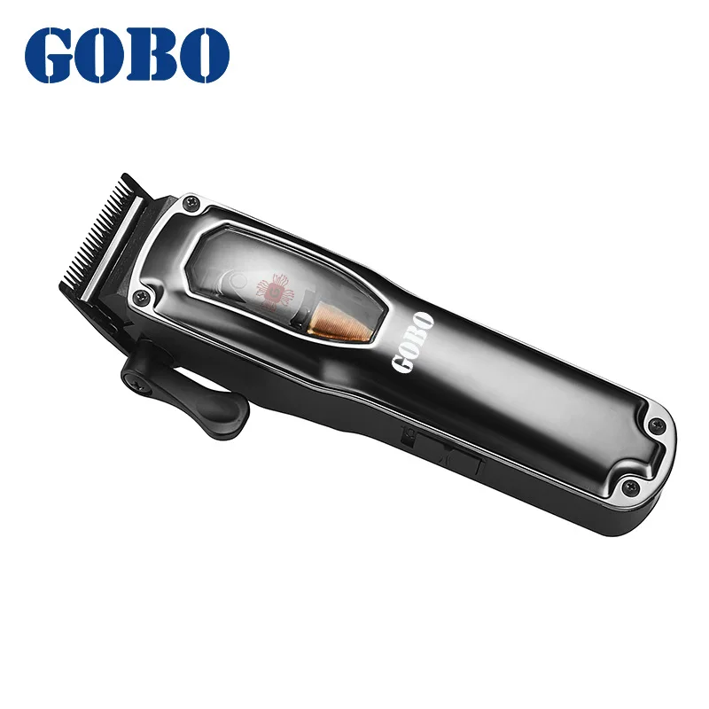 GOBO Clipper 9900 RPM upgraded maglev motor professional hair salon hair clipper plastic cover rechargeable