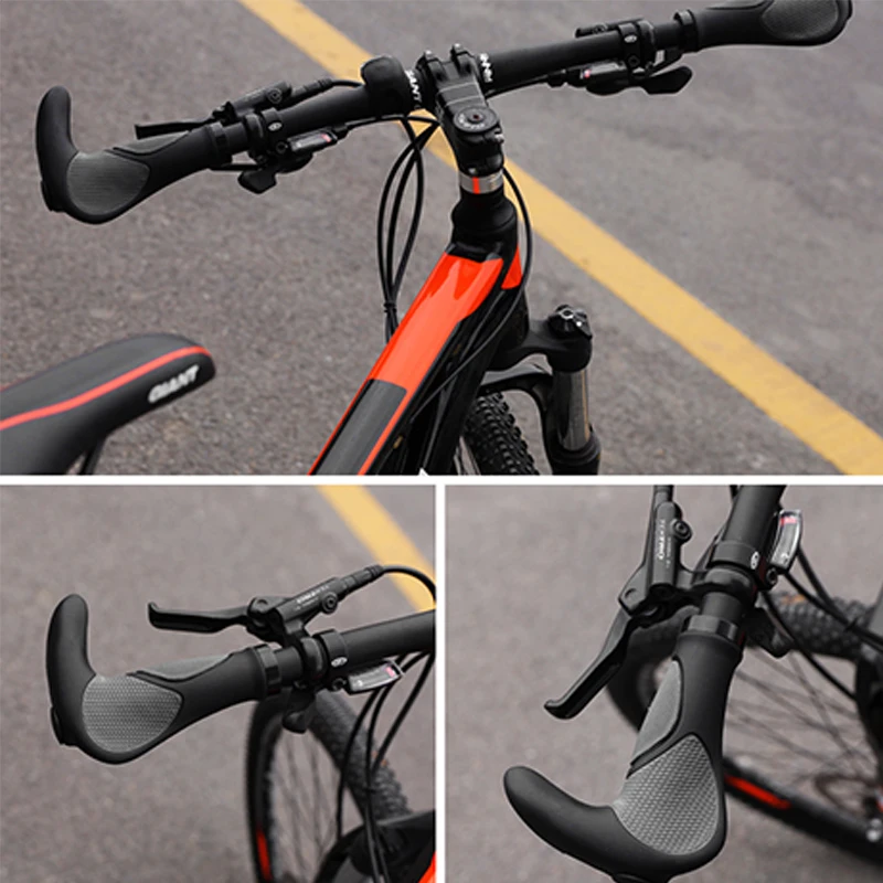 Mountain Bike Meat Ball Rubber Handle Grips Bicycle Grip Grips Riding Accessories Bicycle Handles Non-slip Grips