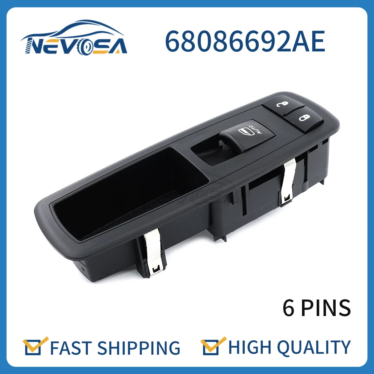 

Nevosa 68086692AE Power Window Switch Door Lock Button For Dodge Grand Caravan Journey Nitro Chrysler Jeep 68086692AC 68086692AD