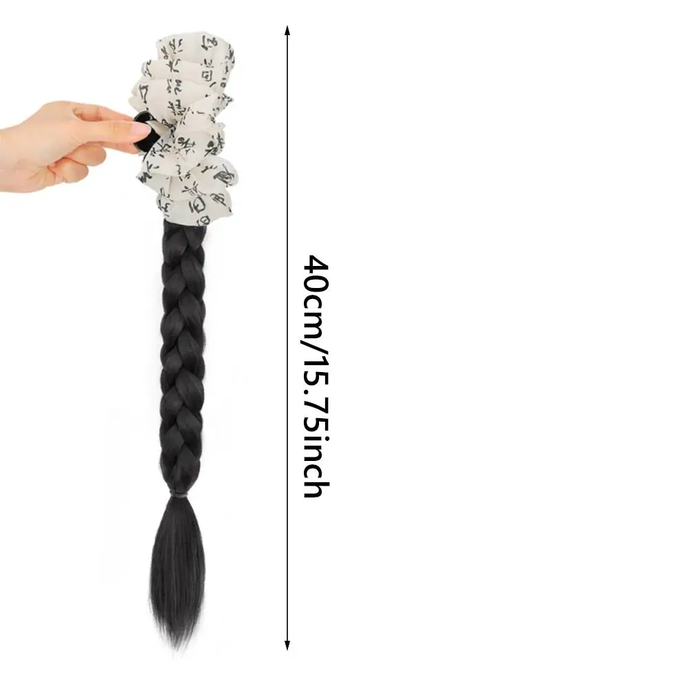 مع مخلب كليب ذيل حصان جديلة شعر مستعار الحبر نمط جديد مخلب شعر صيني قطعة واحدة التقليدية Hanfu و شيونغسام إكسسوارات الشعر