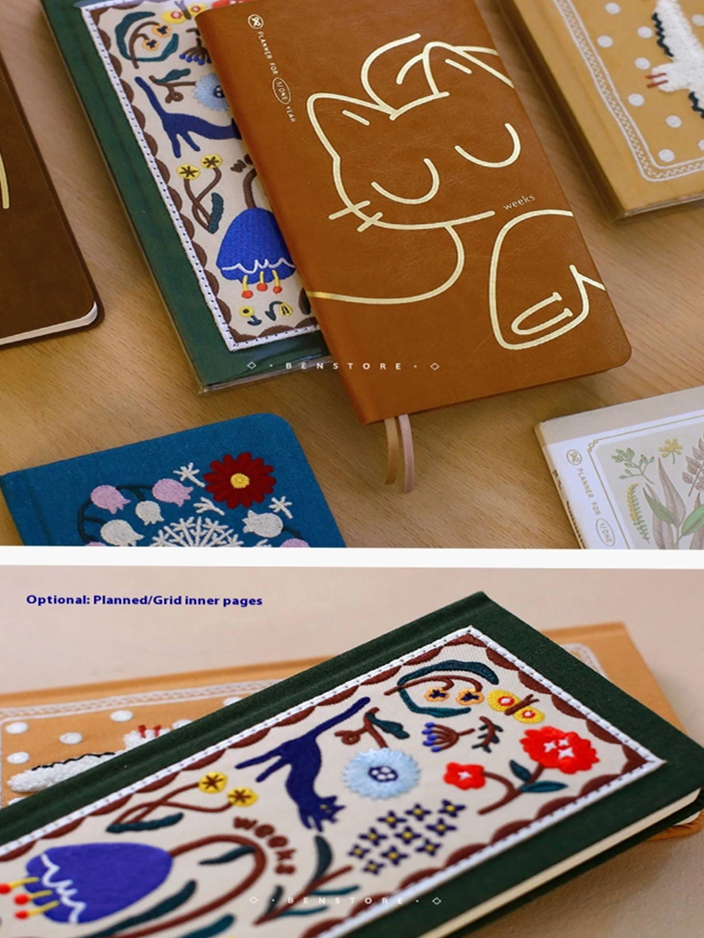 B6 Undated Weekly Planner Self-Filled Business Agenda Notebook 100g FSC Paper Daily Organizer Office Professional Work Schedules