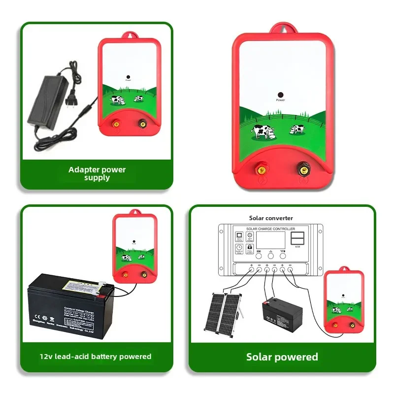 Hot Pulse Livestock Electronic Fence Breeding Complete System Pig, Cow, Sheep Ranch Electric Fence Host Poultry Equipments